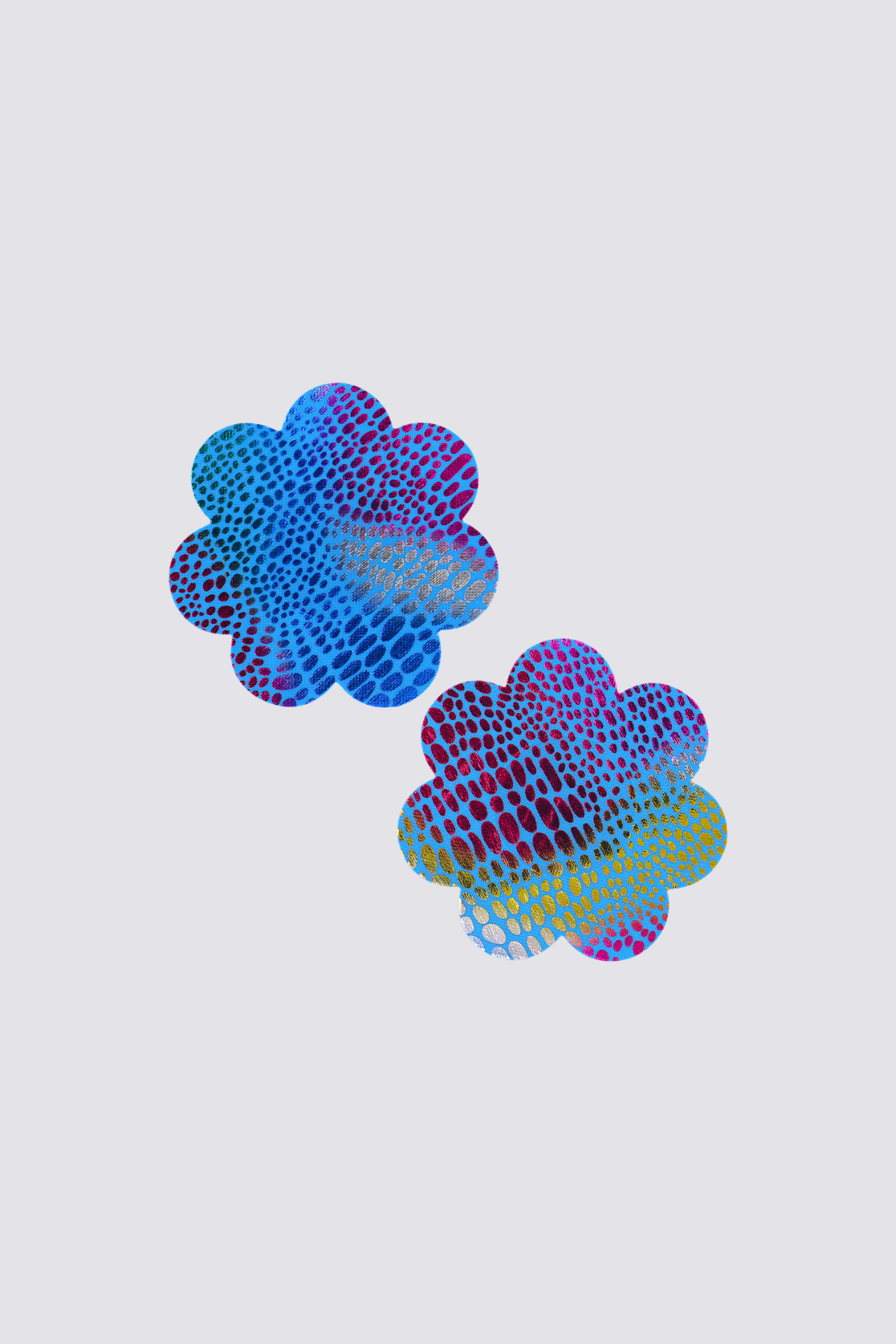 Hologram Kiss Flower Nipple Covers