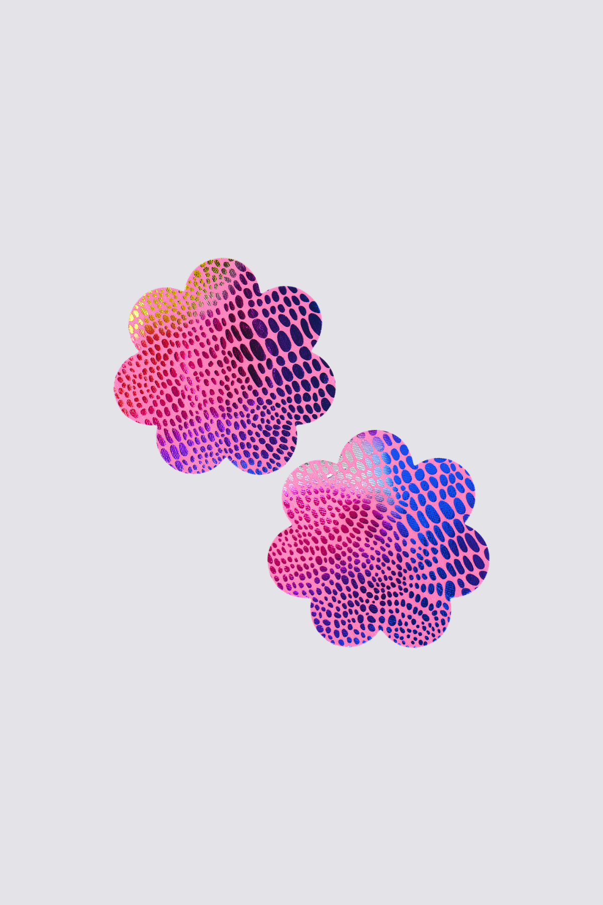 Hologram Kiss Flower Nipple Covers