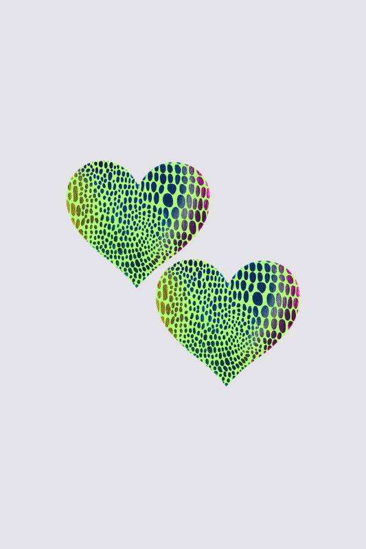 Hologram Kiss Heart Nipple Covers