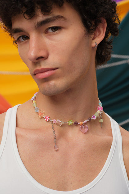 Hot Wave Beaded Necklace
