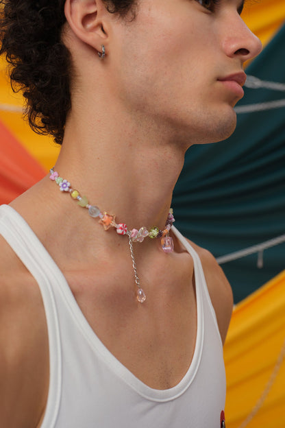 Hot Wave Beaded Necklace