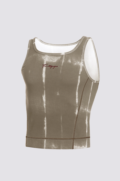 Hush Mark Tank Top Algae Green