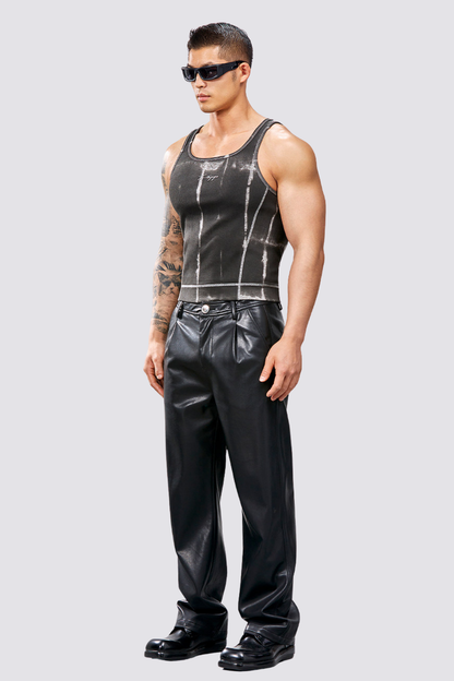 Hush Mark Tank Top Black