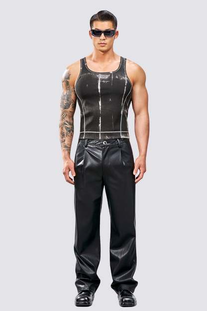 Hush Mark Tank Top Black