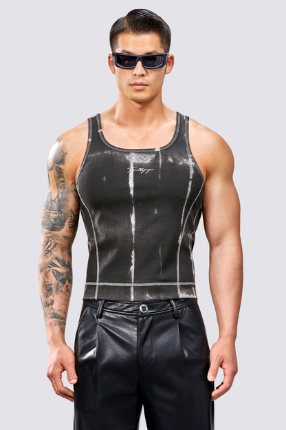 Hush Mark Tank Top Black