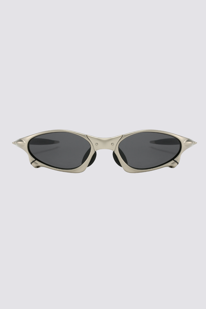 Hybrid Lens Metal Sunglasses Black