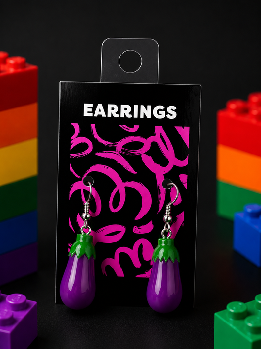 Eggplant | Erratic Earrings