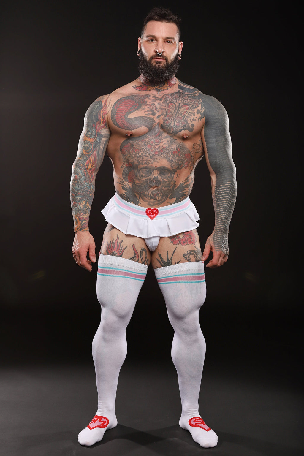 NEW ROMANTIC COTTON THIGH HIGH STOCKINGS
