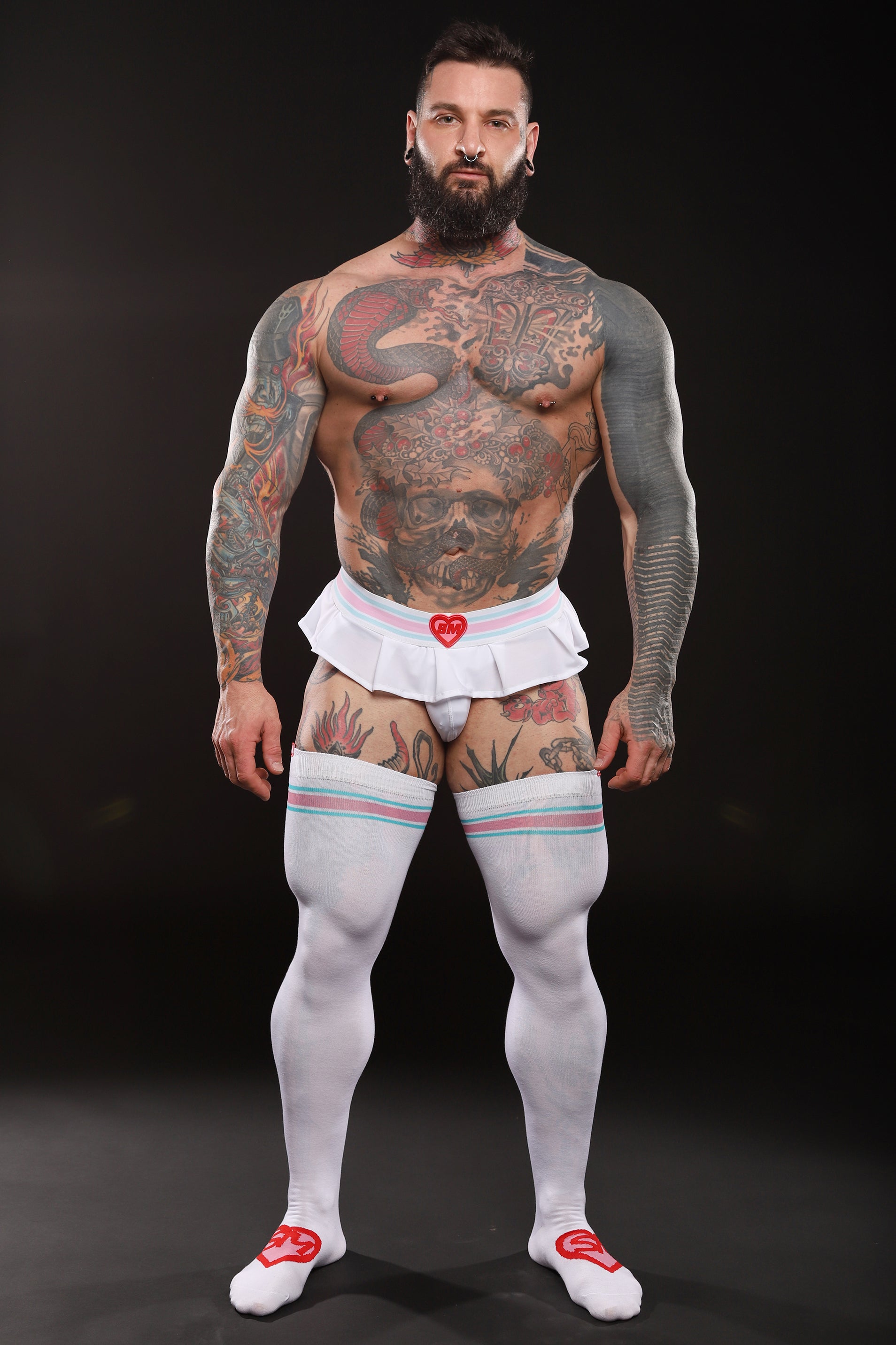NEW ROMANTIC COTTON THIGH HIGH STOCKINGS