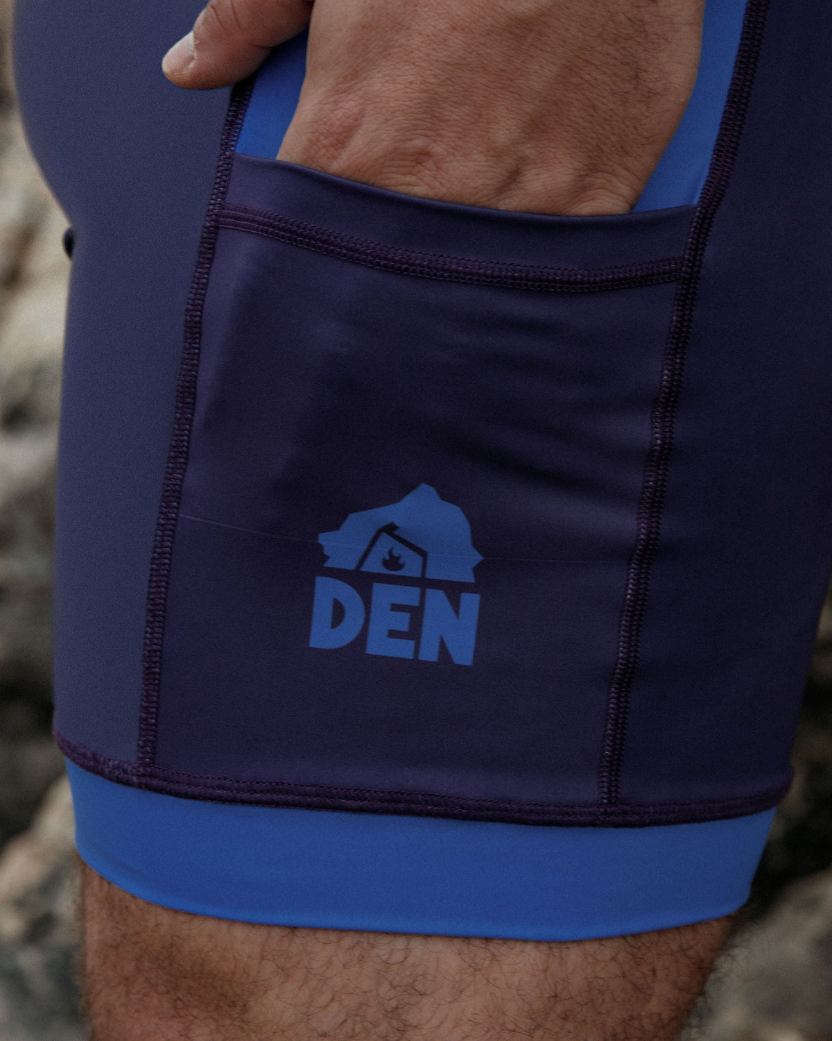 Low-Cut  Singlet - Blue