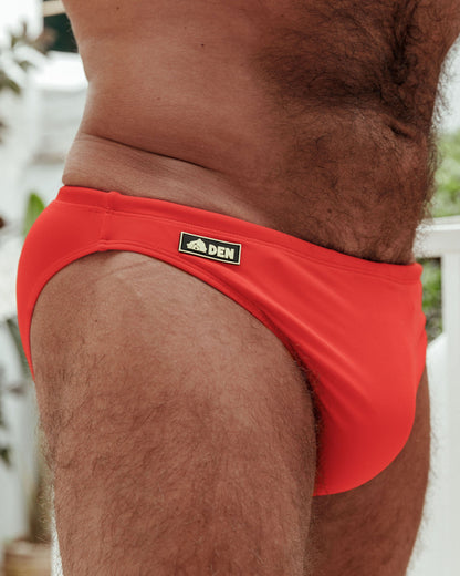 Skinny Swim Brief - Bold Red
