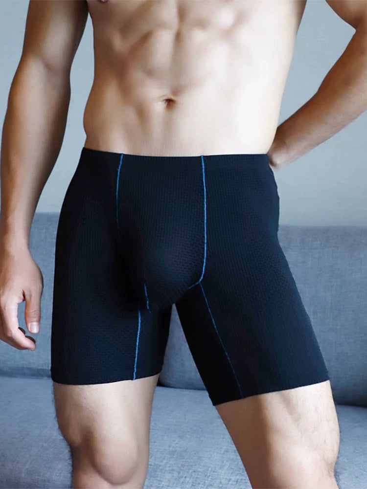 3 Pack Men's Anti-chafing Waffle Boxer Briefs