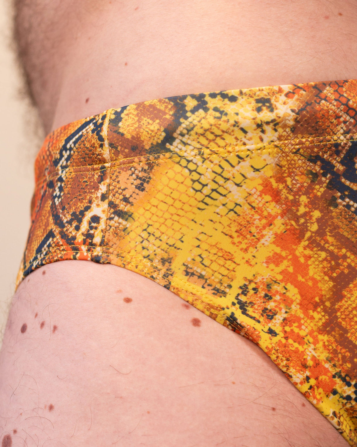 Regular Swim Brief - Gold Serpent