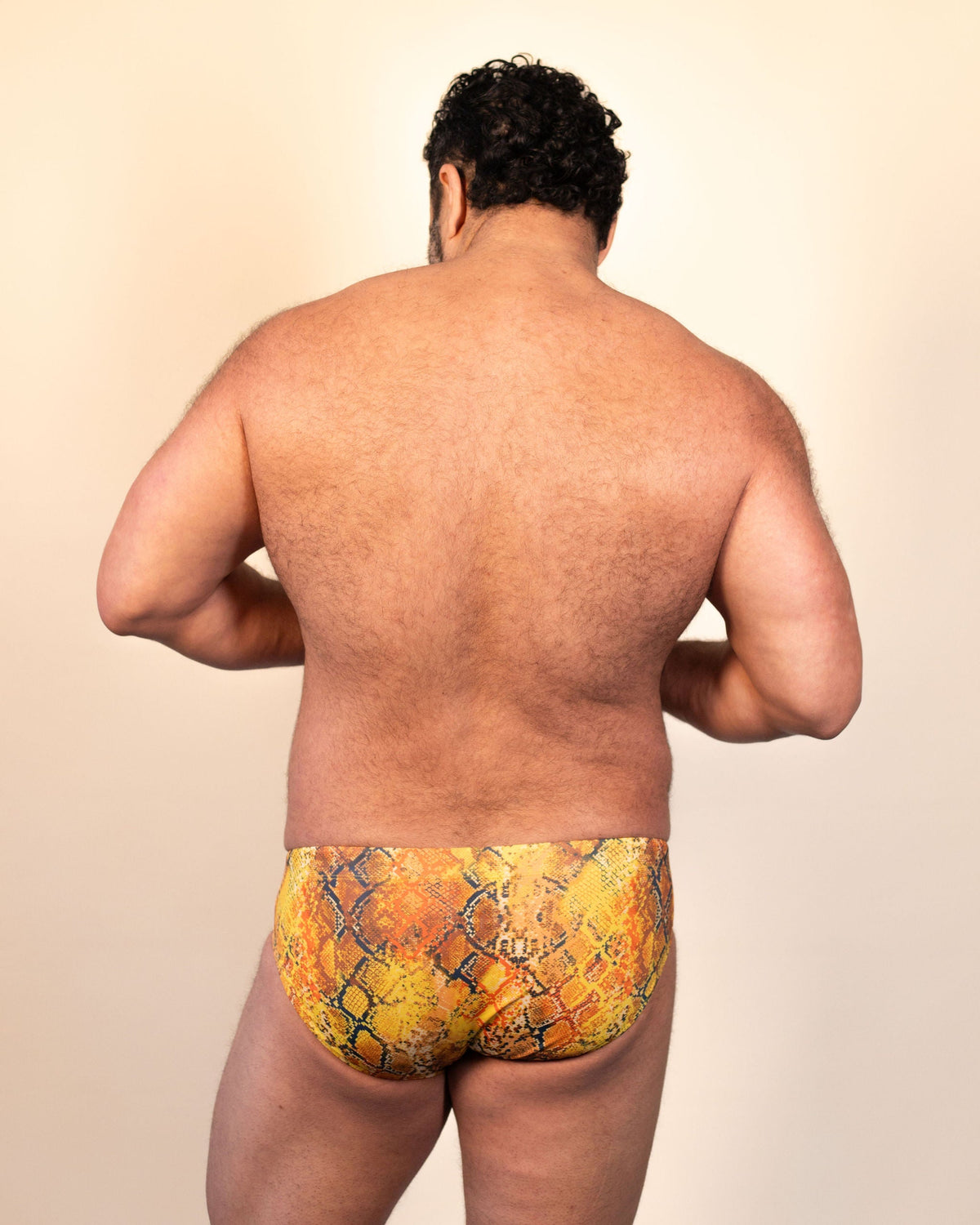 Regular Swim Brief - Gold Serpent
