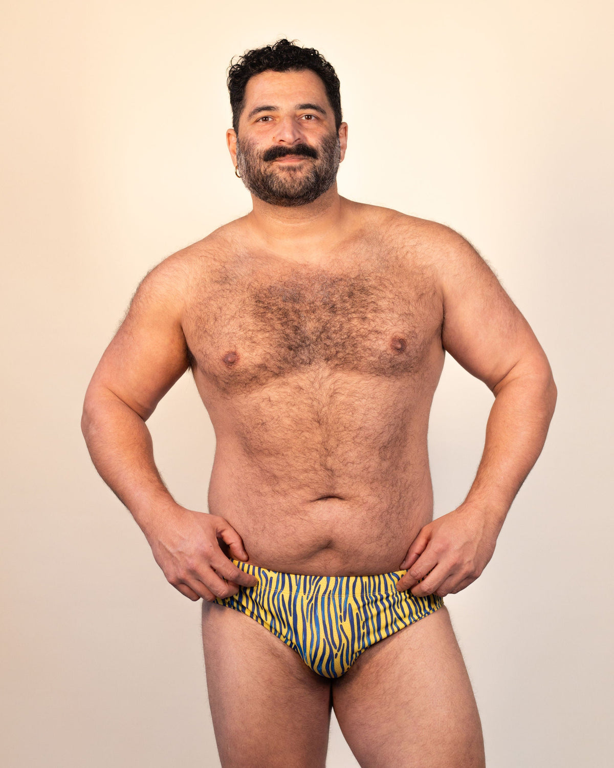 Regular Swim Brief - Yellow Stripe