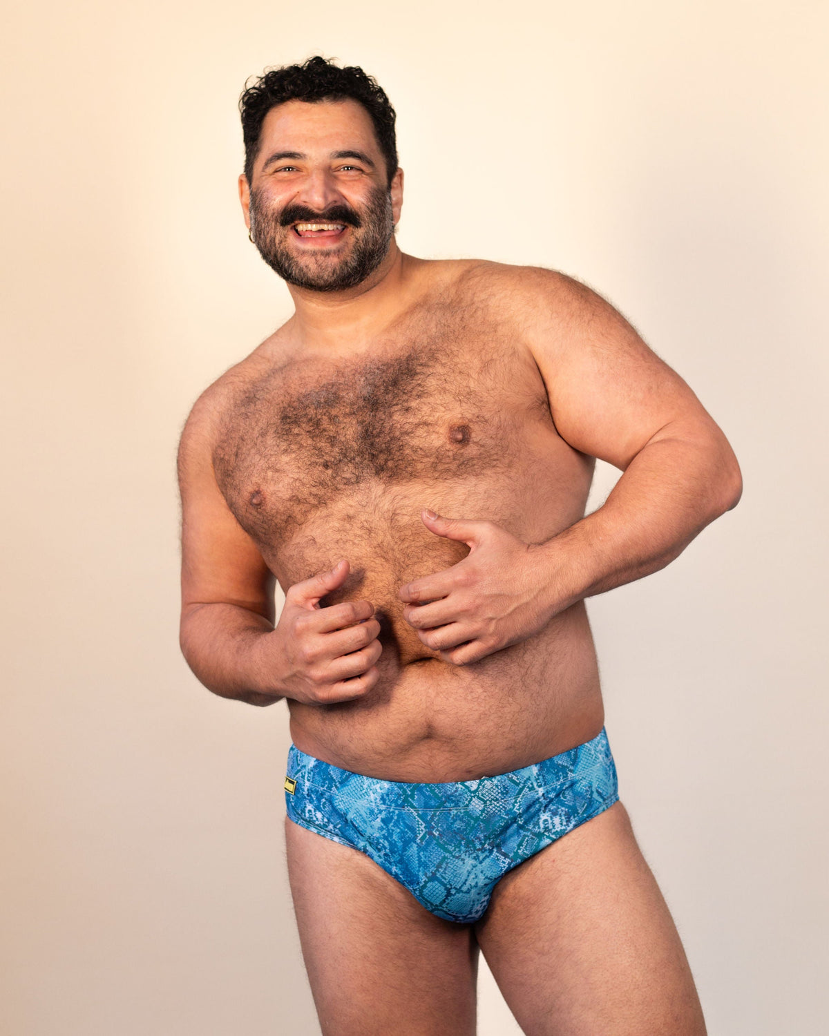 Regular Swim Brief - Blue Serpent