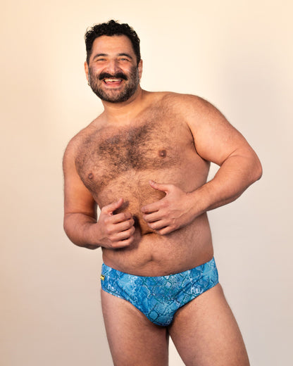 Regular Swim Brief - Blue Serpent