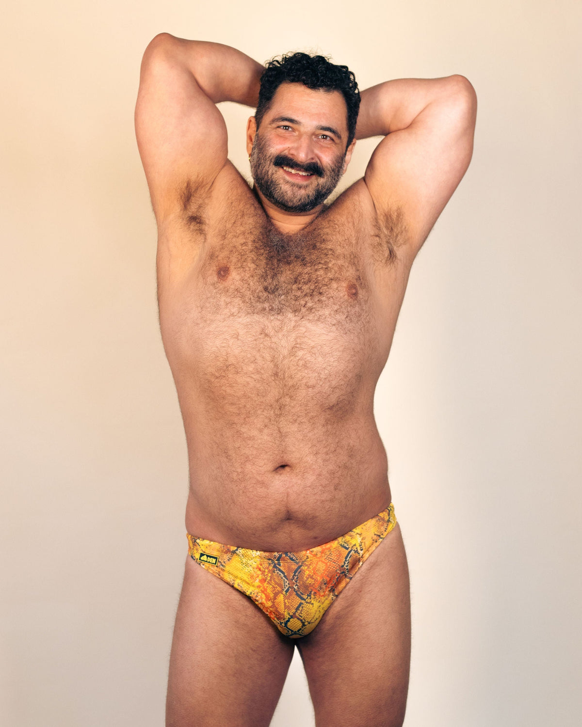 Skinny Swim Brief - Gold Serpent