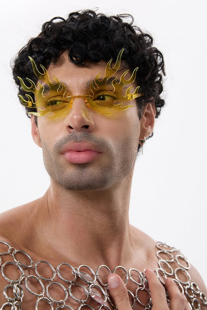 Ice Glint Flame Sunglasses