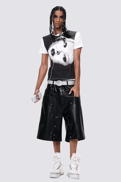 Ice Opinion Portrait Print T-Shirt