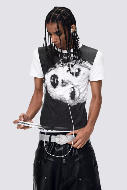 Ice Opinion Portrait Print T-Shirt