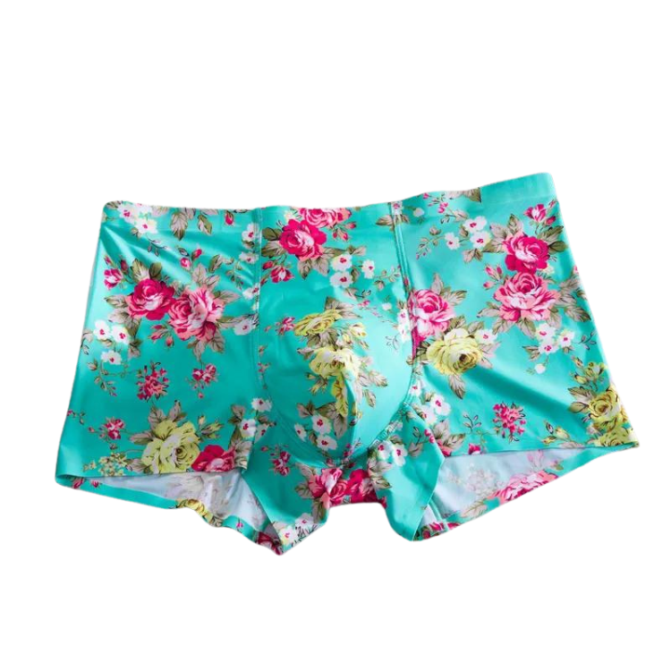 Ice Silk Floral Underwear