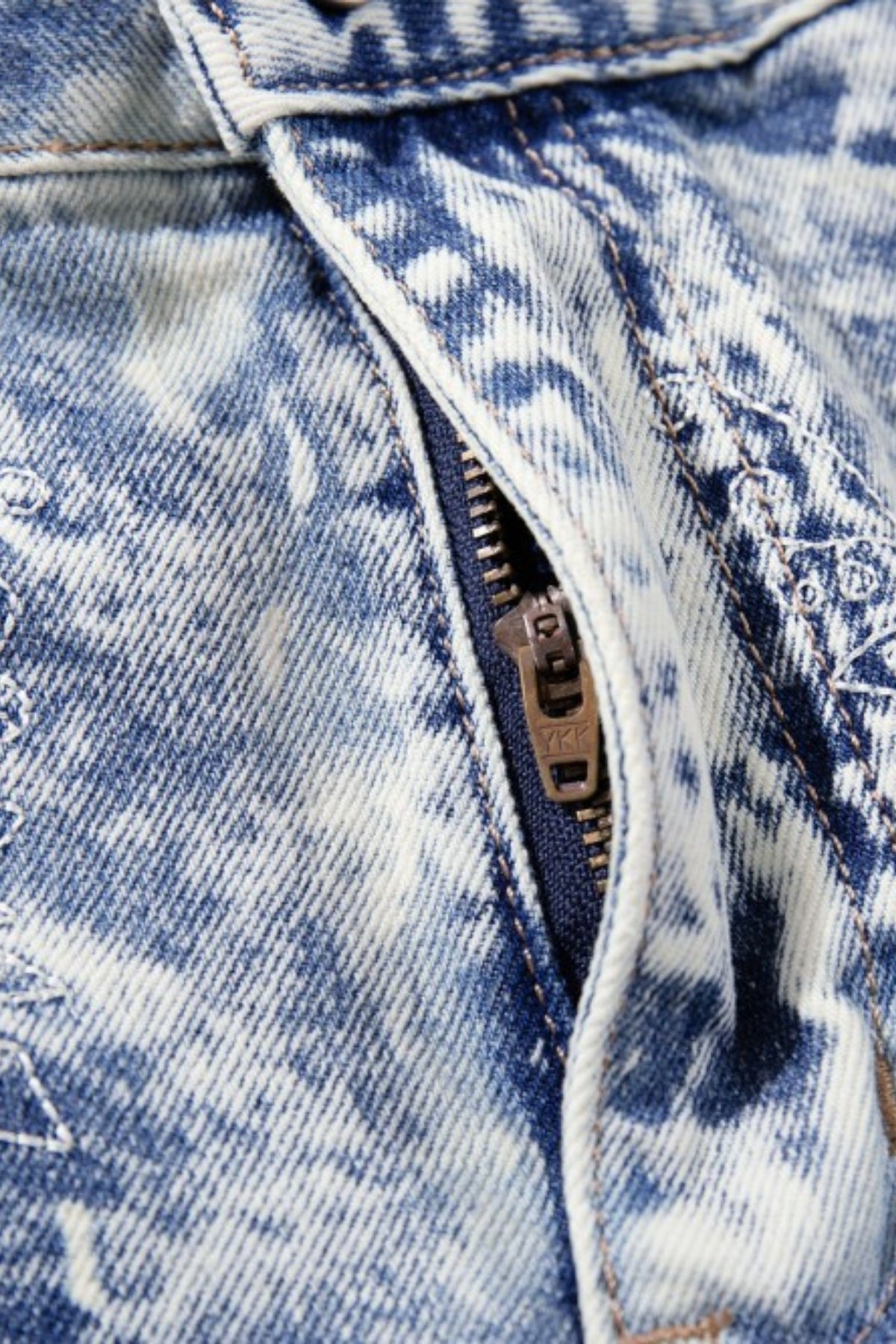 Indigo Flux Tie Dye Barrel Jeans
