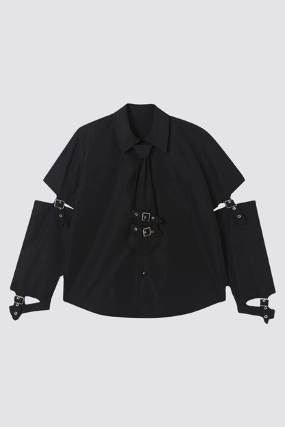 Ink Layer Long Sleeve Shirts Black