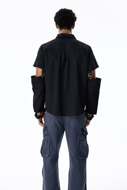 Ink Layer Long Sleeve Shirts Black