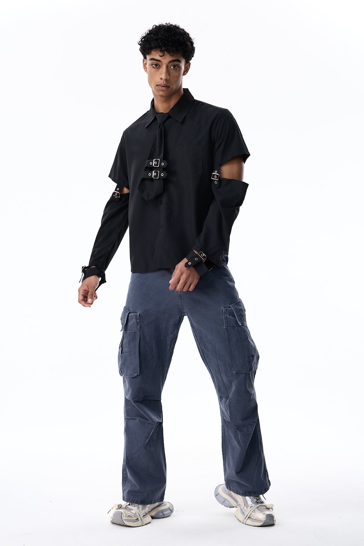 Ink Layer Long Sleeve Shirts Black