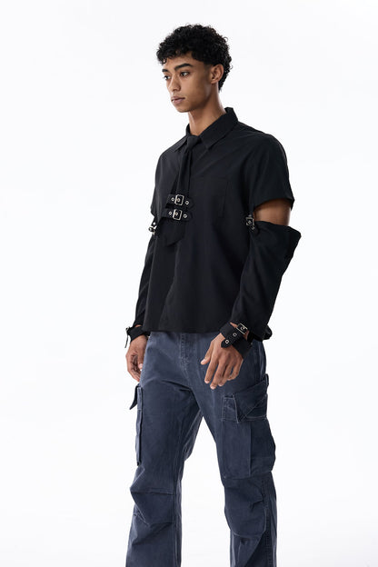Ink Layer Long Sleeve Shirts Black