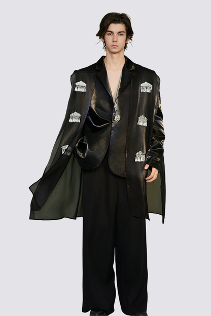 Inner Fade Fringe Jacket