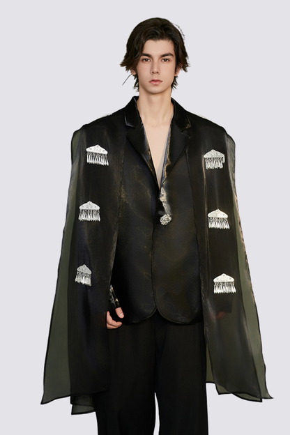 Inner Fade Fringe Jacket