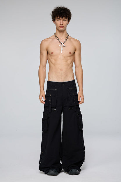 Iron Frame Deconstructed Barrel Cargo Pants