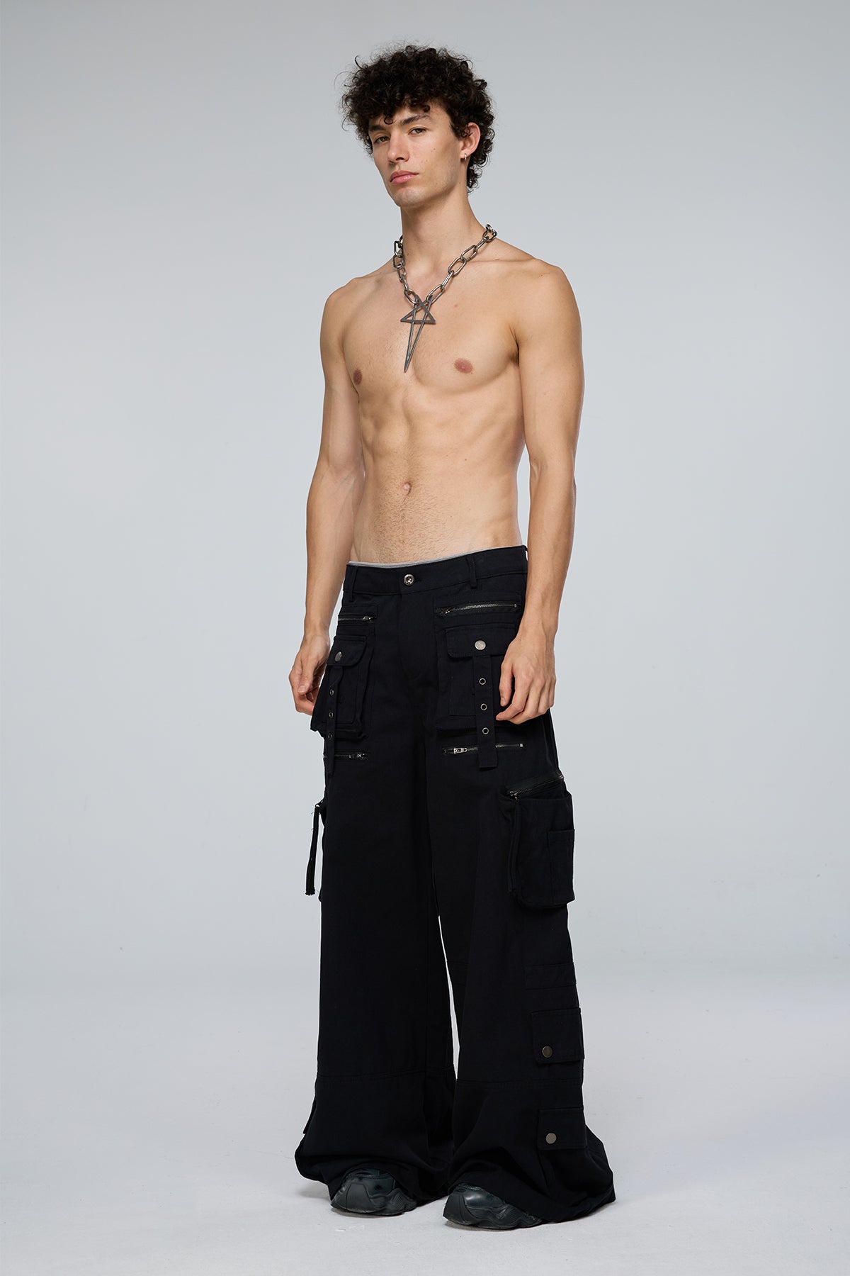 Iron Frame Deconstructed Barrel Cargo Pants