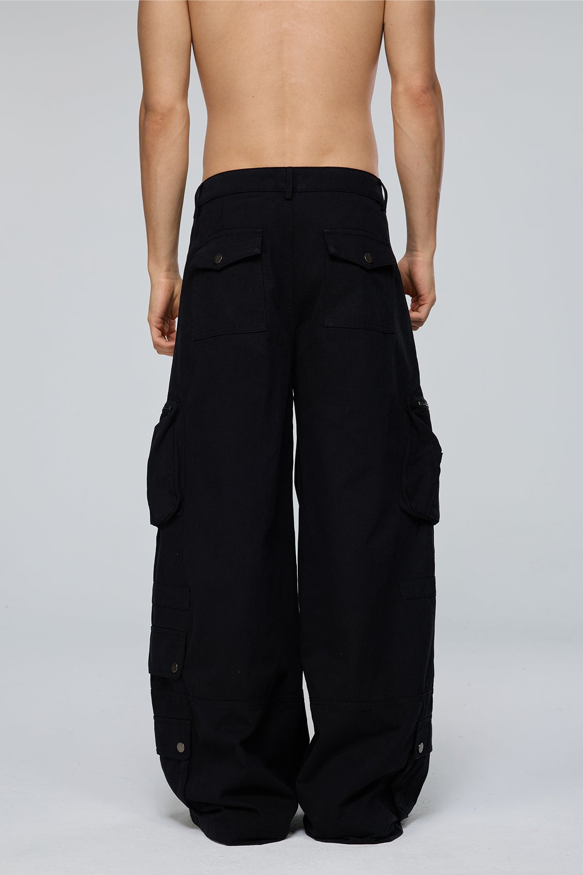 Iron Frame Deconstructed Barrel Cargo Pants