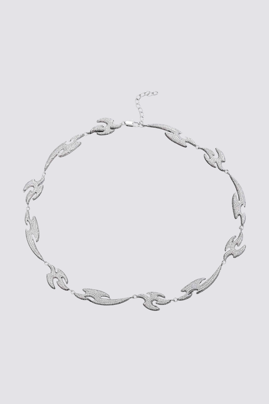 Iron Shine Diamond Swallow Necklace