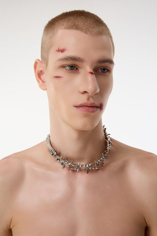 Iron Slash Punk Choker