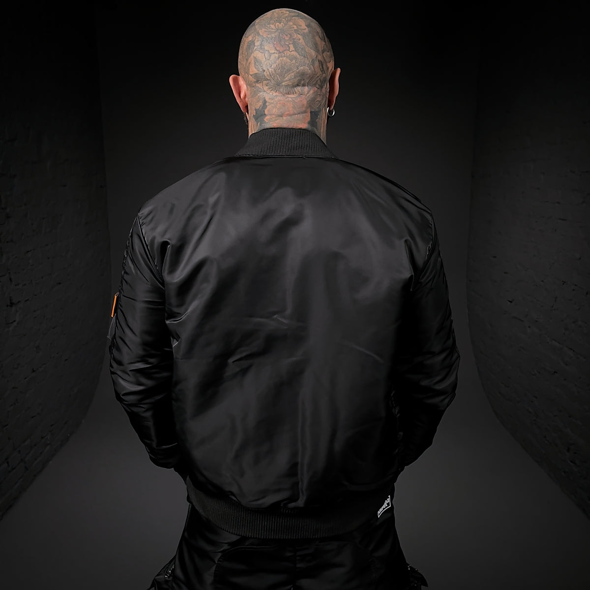 FLIGHT JACKET CAMDEN BLK NYLON