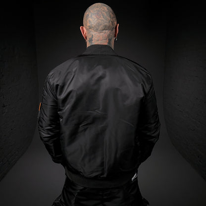 FLIGHT JACKET CAMDEN BLK NYLON
