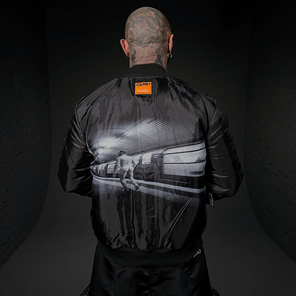 FLIGHT JACKET CAMDEN BLK NYLON