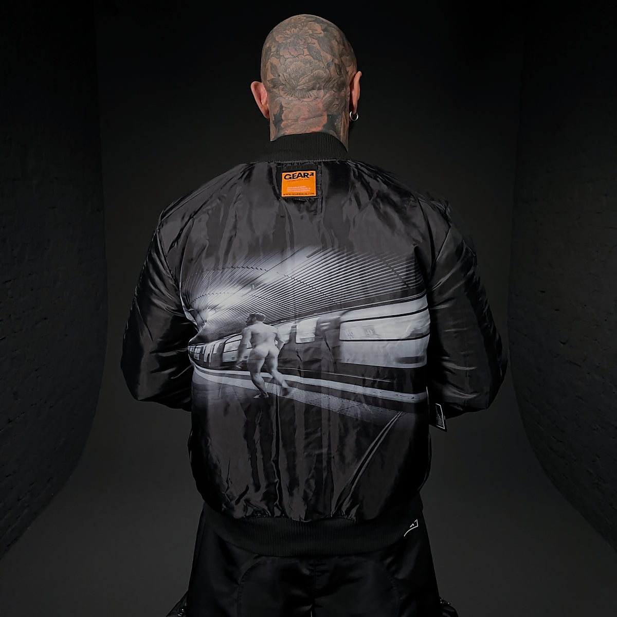 FLIGHT JACKET CAMDEN BLK NYLON