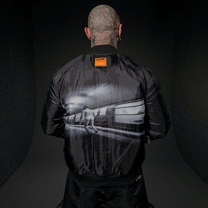 FLIGHT JACKET CAMDEN BLK NYLON