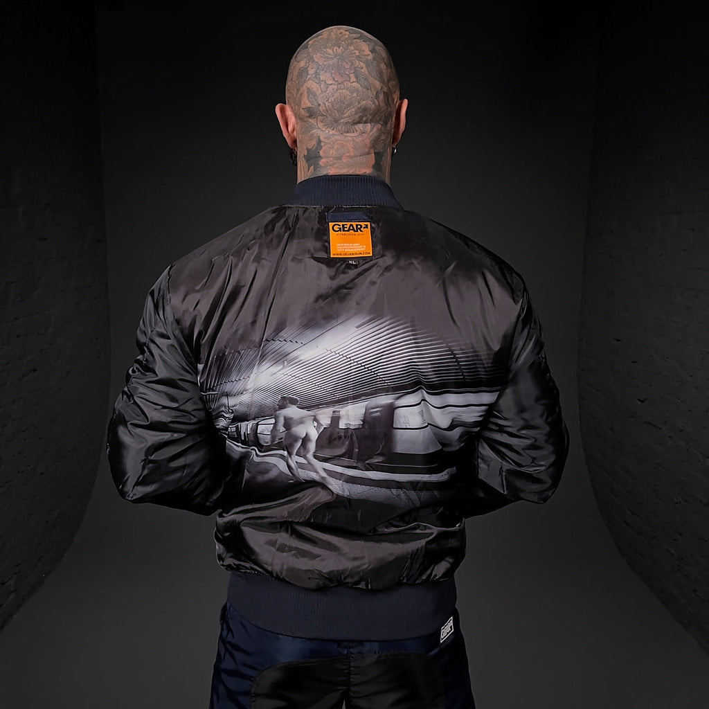 FLIGHT JACKET CAMDEN NAVY NYLON