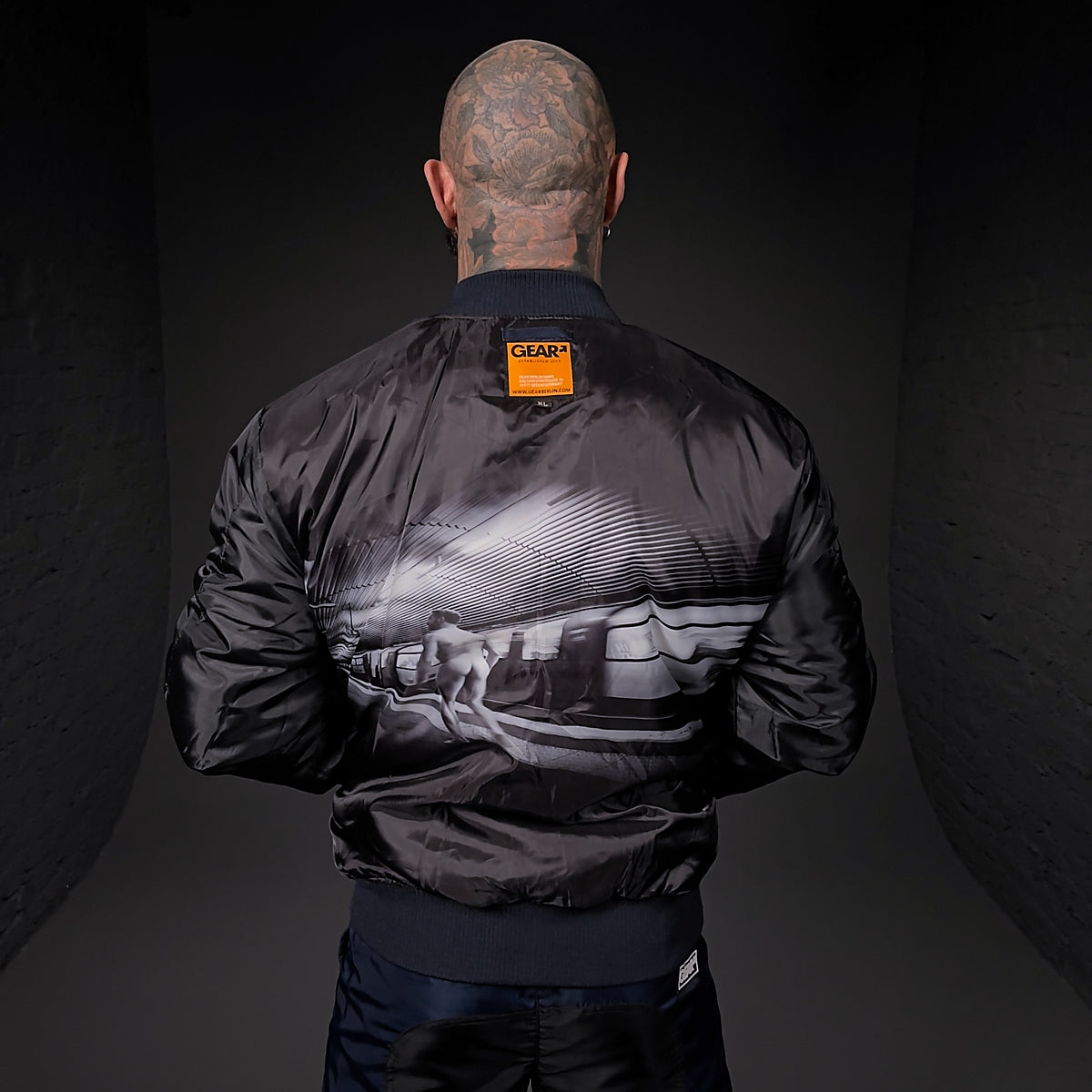 FLIGHT JACKET CAMDEN NAVY NYLON