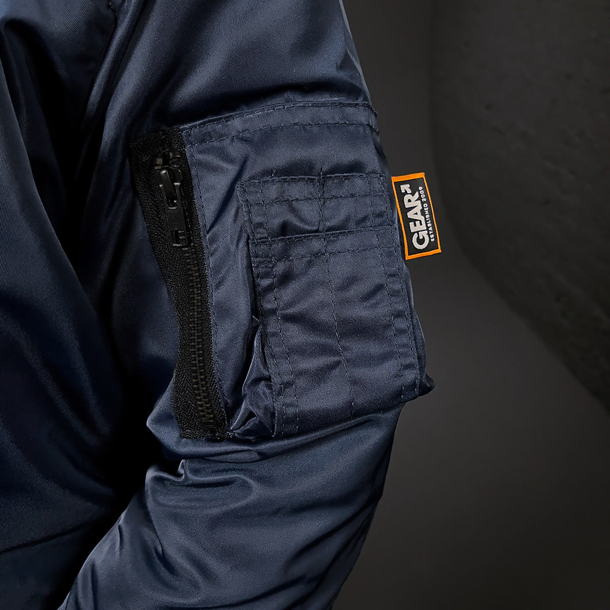 FLIGHT JACKET CAMDEN NAVY NYLON