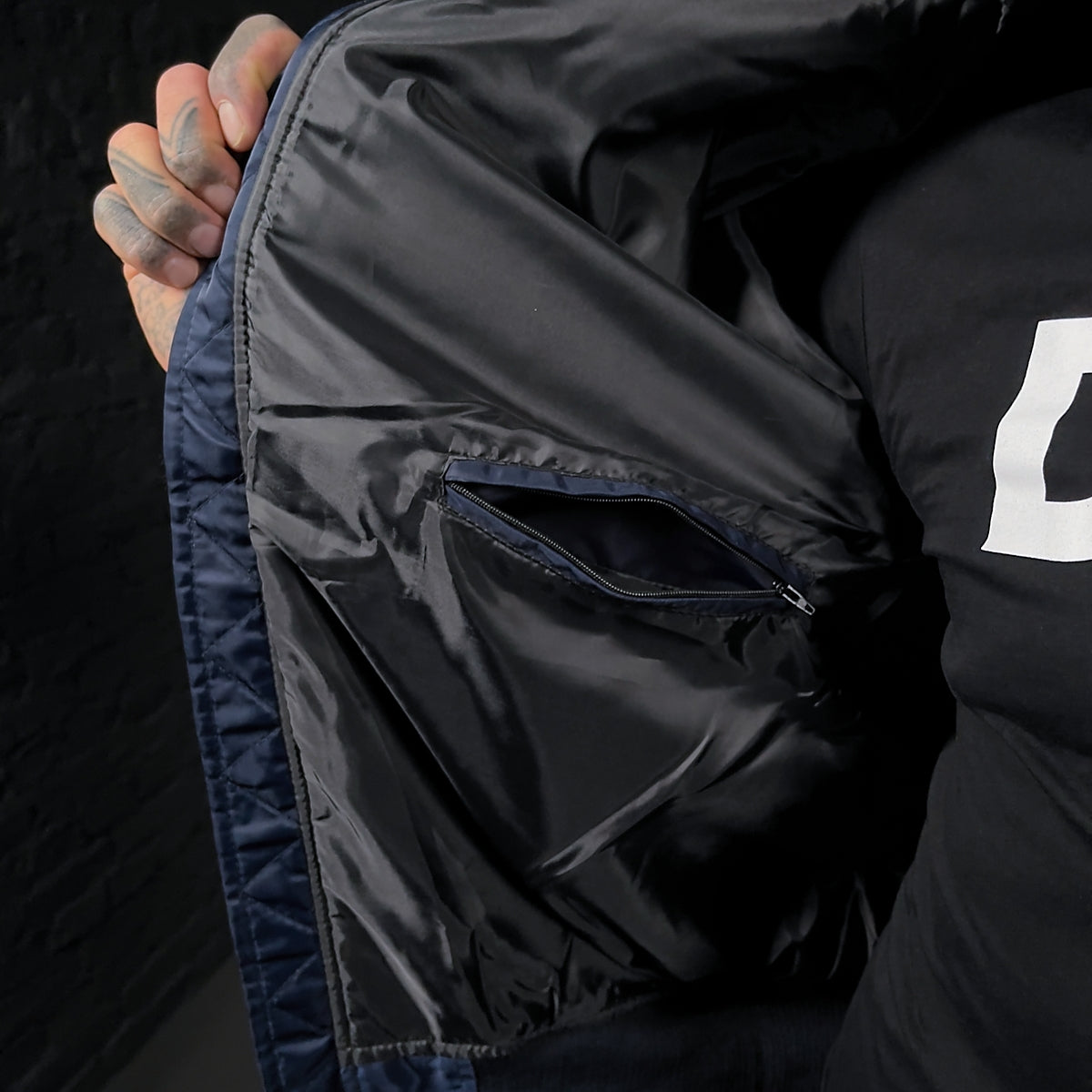 FLIGHT JACKET CAMDEN NAVY NYLON