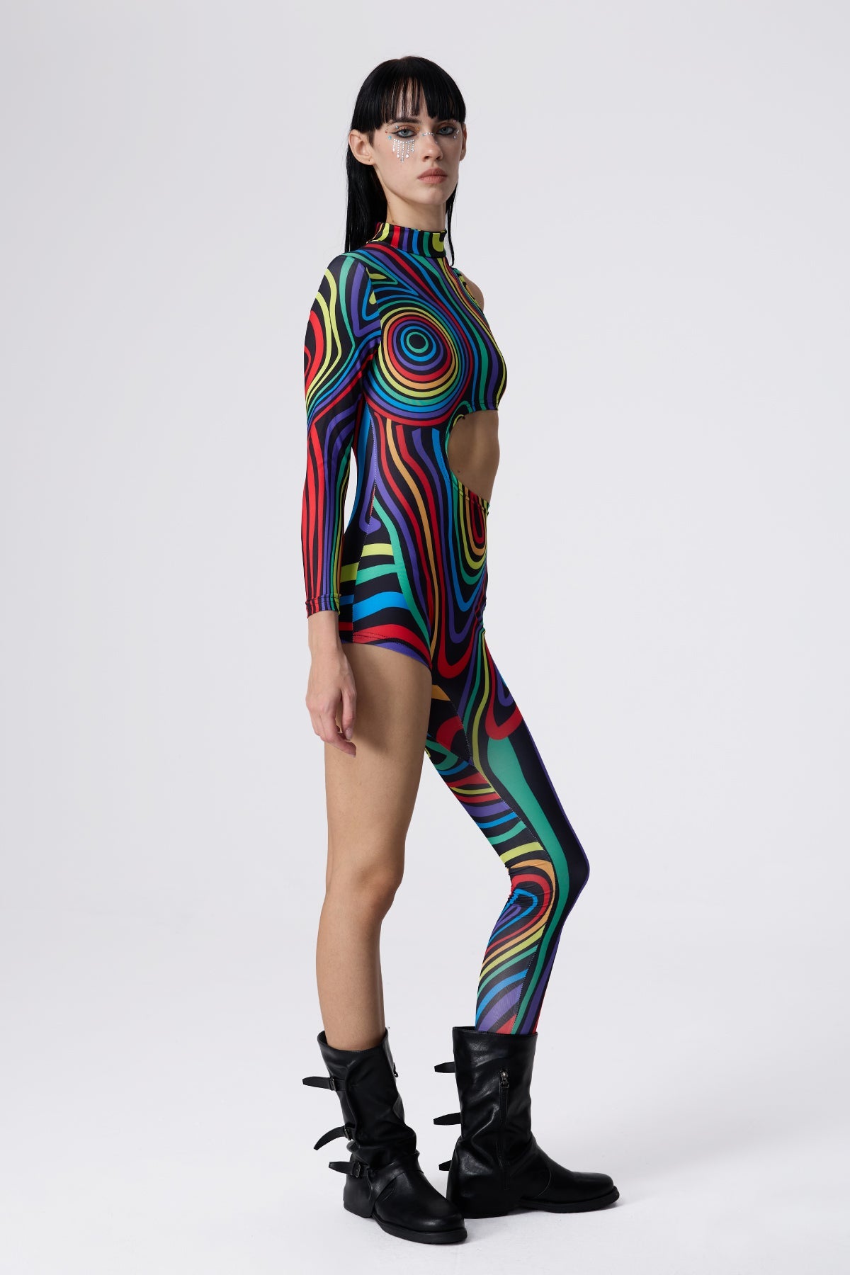 Jelly Blast One Shoulder Jumpsuit