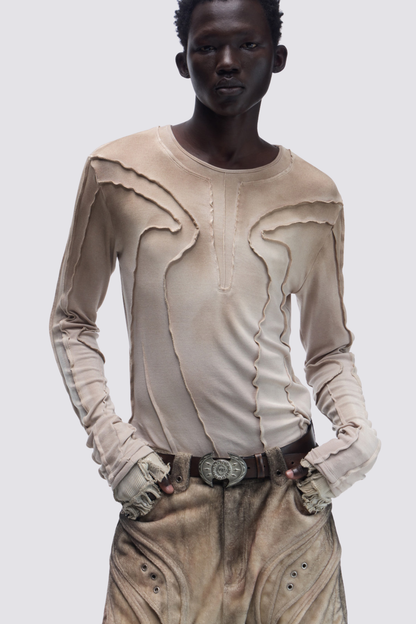 Jet Flow Long Sleeve Top Grey