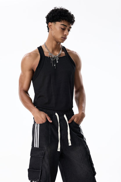 Jet Thread Sleeveless Top BLack